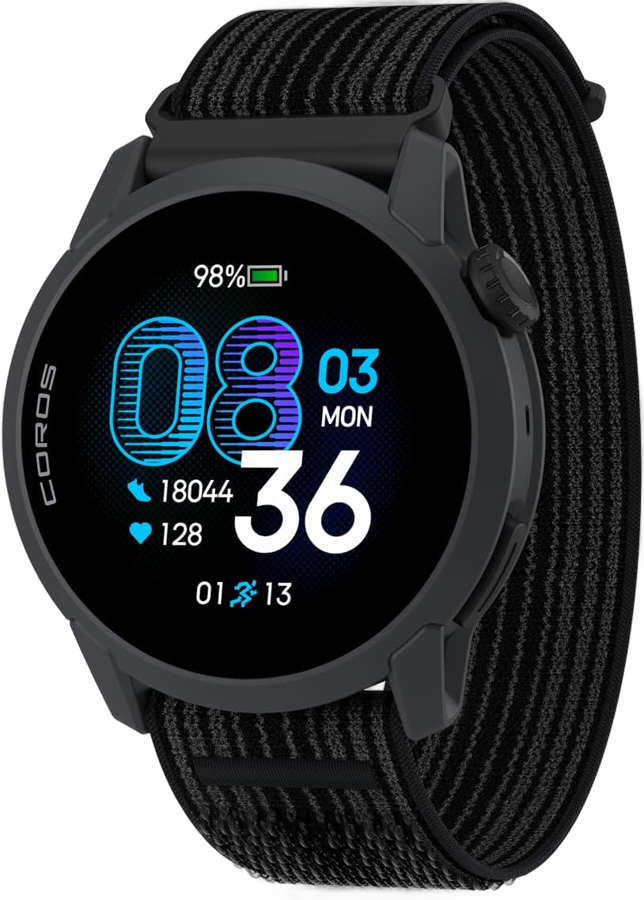 COROS PACE 4 GPS watch black with black nylon band