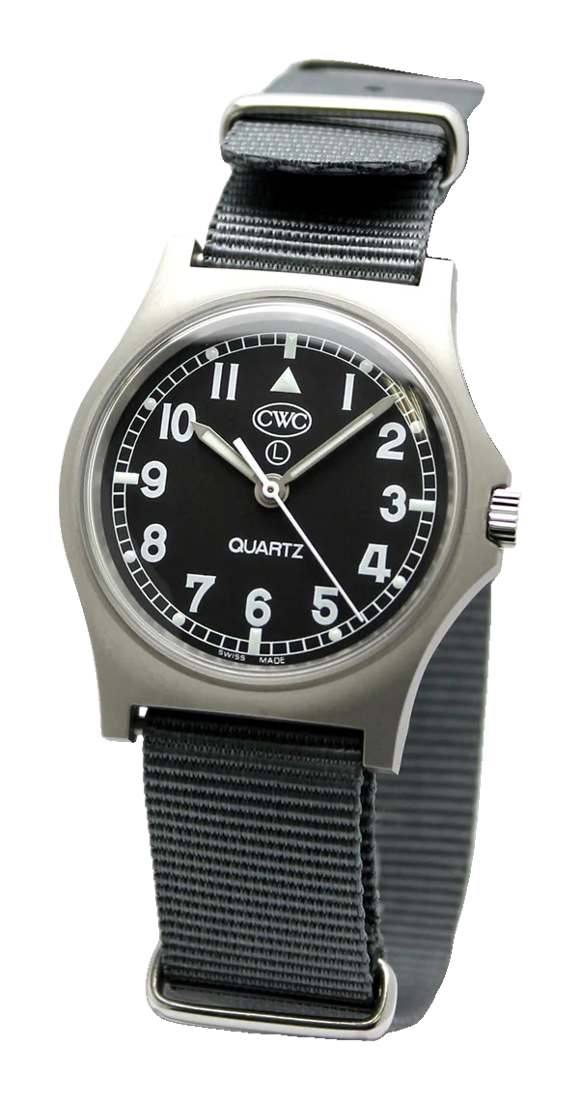 CWC G10 British military watch on grey nylon strap