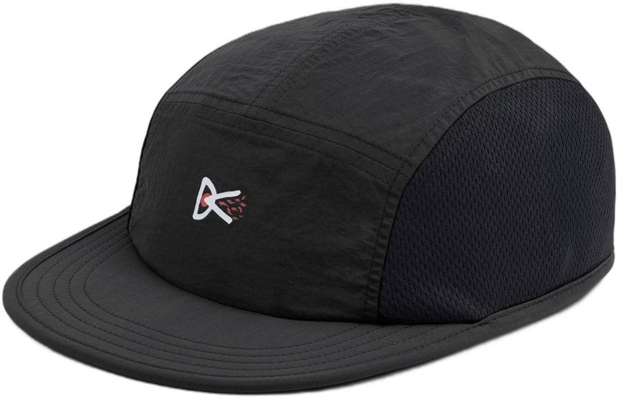 District Vision Nylon Paneled Mesh Hat black running cap