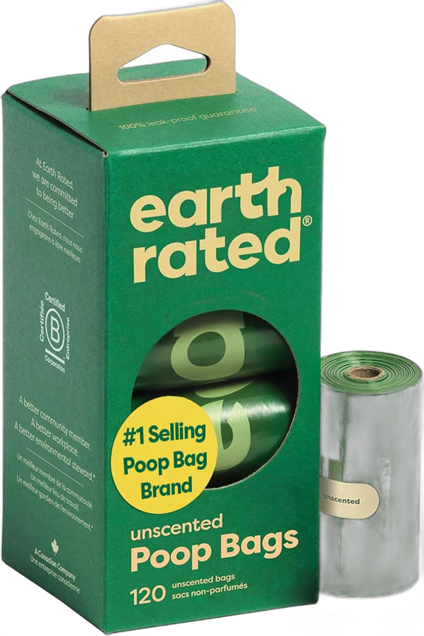 Earth Rated dog poop bags unscented 120 bags