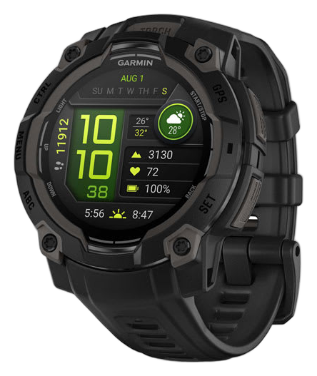 Garmin Instinct 3 AMOLED 45mm GPS watch black with black band