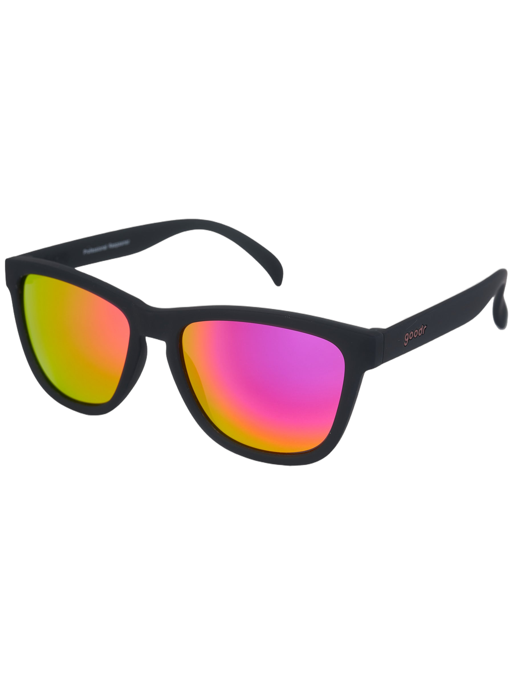 goodr OG Professional Respawner sunglasses black pink reflective