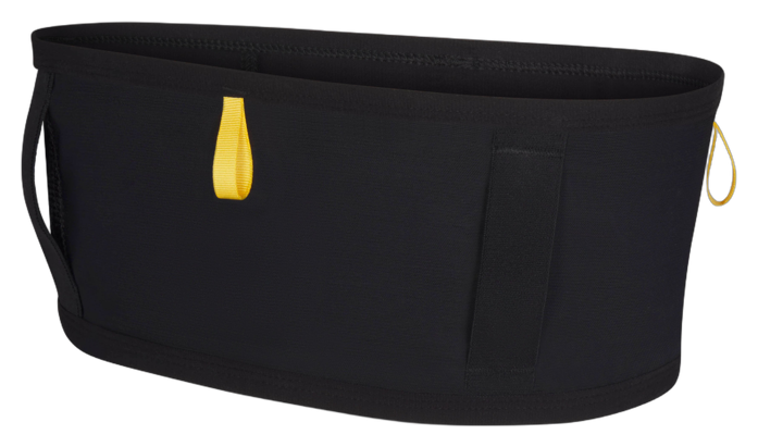 Naked Running Band waist belt Raven back view with pole loops
