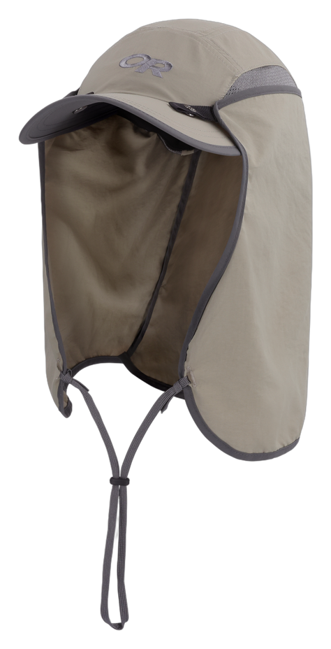 Outdoor Research Sun Runner Cap khaki with removable sun cape