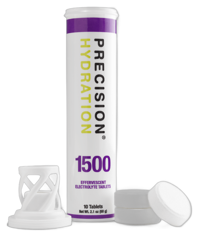 Precision Fuel and Hydration PH 1500 electrolyte tablets tube