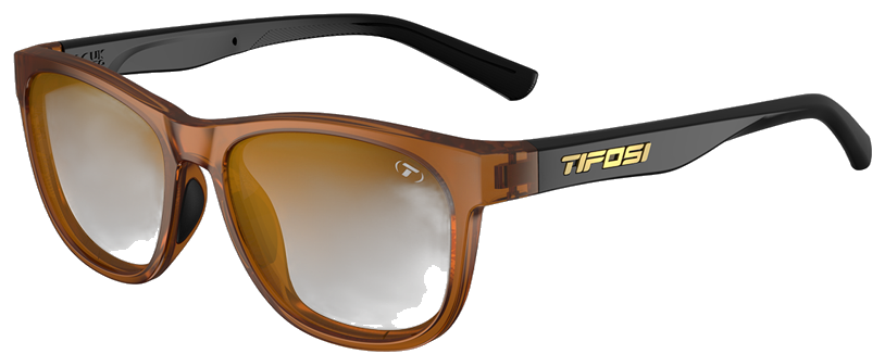 Tifosi Swank sunglasses Crystal Brown/Onyx frame brown gradient lens