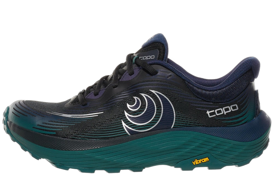 Topo Athletic Ultraventure 5 trail running shoe Black/Teal lateral view
